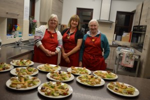 Canapes were served to the assembled fashionistas!
