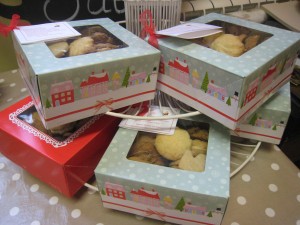 Cakes packed to go