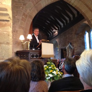 Michael in the pulpit